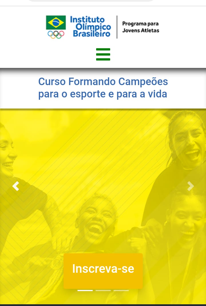 Inscrições podem ser realizadas no site oficial do Instituto Olímpico Brasileiro. Foto: Divulgação/IOB